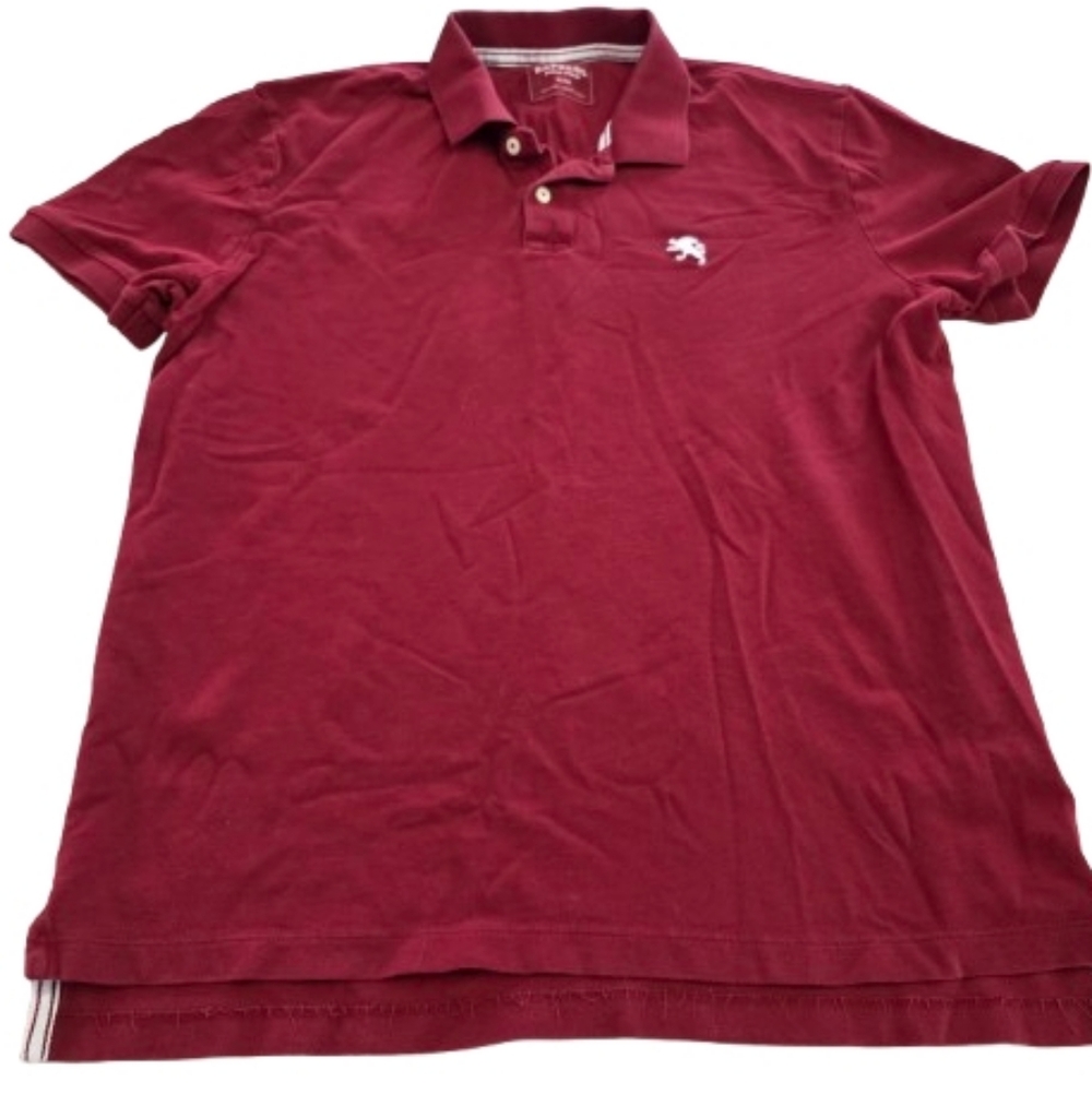 Express Red Polo Shirt Men's Size XL 100% Cotton Short Sleeve